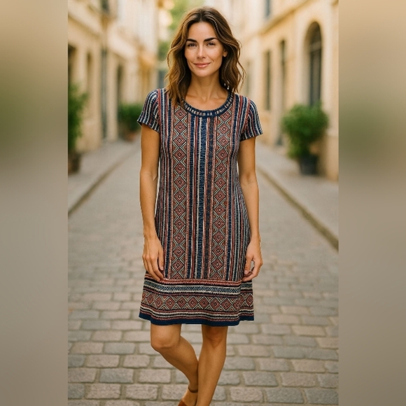 Raffella - Raffella Sportswear, Multi Color, 100% Cotton, Cap Sleeves , Round... - Picture 11 of 13